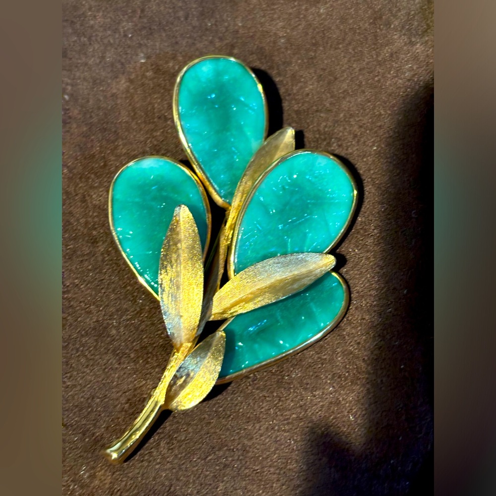 Large Green Brooch